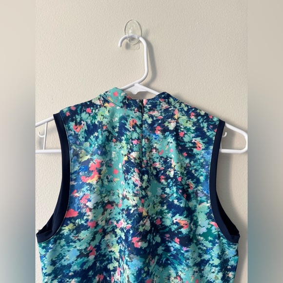Lady Hagen Tops Floral Keyhole Sleeveless Golf Polo Size XS NWT - Picture 9 of 11